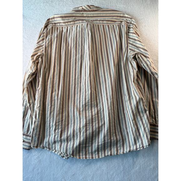 Tommy Bahama Jeans Island Shirt Mens XL Cotton Stripe Button Down Long Sleeve - Picture 9 of 10